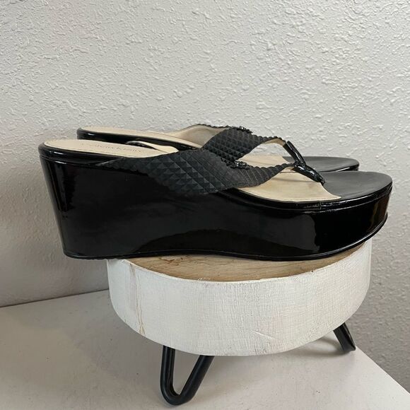 Calvin Klein Gemma Wedge Platform Sandals Size 9.5M EUC - Picture 3 of 6